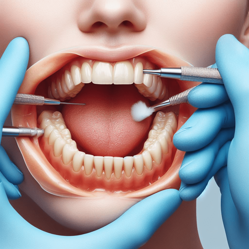 Dental professionals take precise impressions for bite registration.
